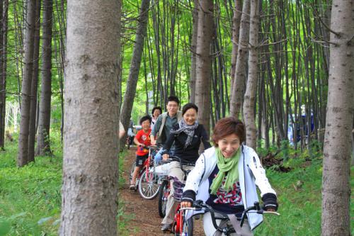 大地の風と江別野菜の自転車ツアー